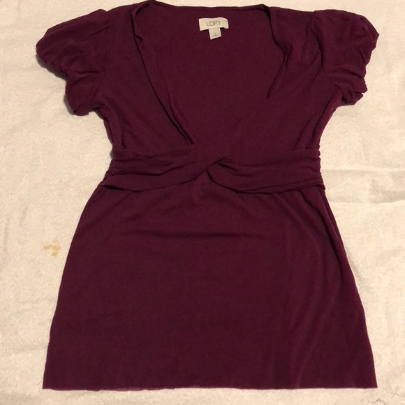 Sexy Women’s Ann Taylor Loft Sheer Blouse - Picture 2 of 6